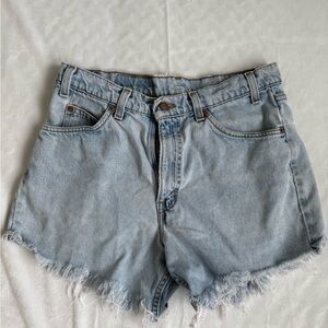 Levi's Light Blue Jean Shorts